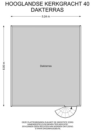 Floorplan - Hooglandse Kerkgracht 40A, 2312 HV Leiden